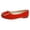 Red, variant on ShiShine Flat Shoes for Women Slip On Metal Decor Square Toe Walking Loafers Suede Lightweight Comfy Casual Flats