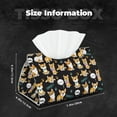 thumbnail image 4 of Kdxio Cute Dogs Corgi Print Tissue Box Cover,Modern PU Leather Rectangular Tissue Box Holder for Bathroom Living Room Bedroom Office Desk Car Home, 4 of 6