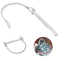 thumbnail image 3 of Universal D Shape Trailer Coupler Safety Hitch Pin Lock Heavy Duty towing Hook, 3 of 7