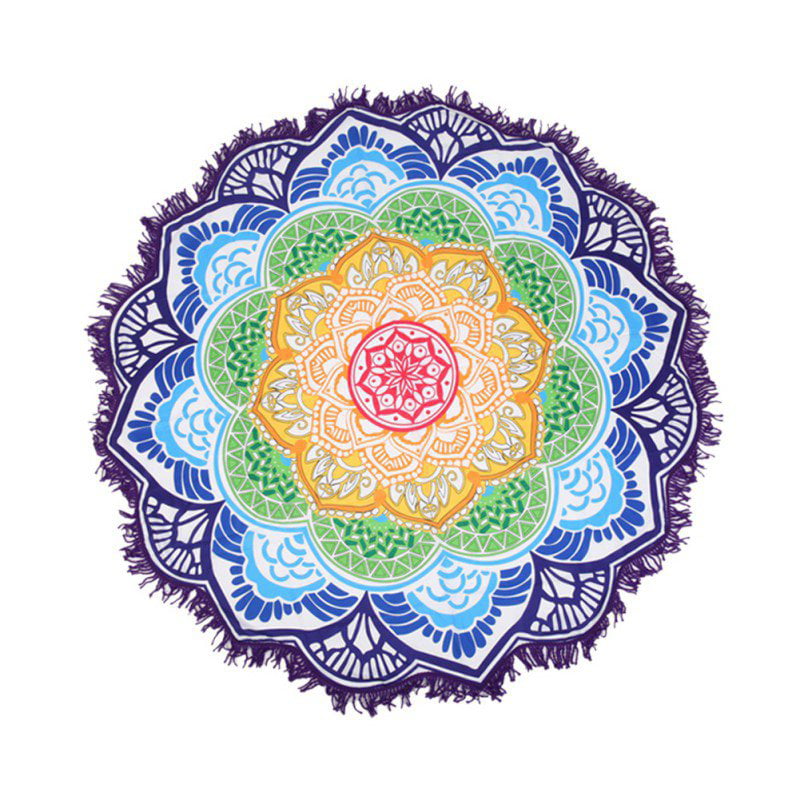 Bohemian  Mandala Gypsy Round Tapestry Beach Throw Decoration Yoga Mat Blanket 