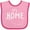 Pink and Red, variant on Inktastic It's Home- State of Oklahoma outline Boys or Girls Baby Bib