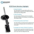 thumbnail image 5 of Set of 4 Shocks,ECCPP Shocks Absorbers fits 2004-2006 for Lexus ES330,2004-2006 for Toyota Camry,2004-2006 for Toyota Solara Front Rear Auto Shocks with 334389 334388 334386 334387, 5 of 5