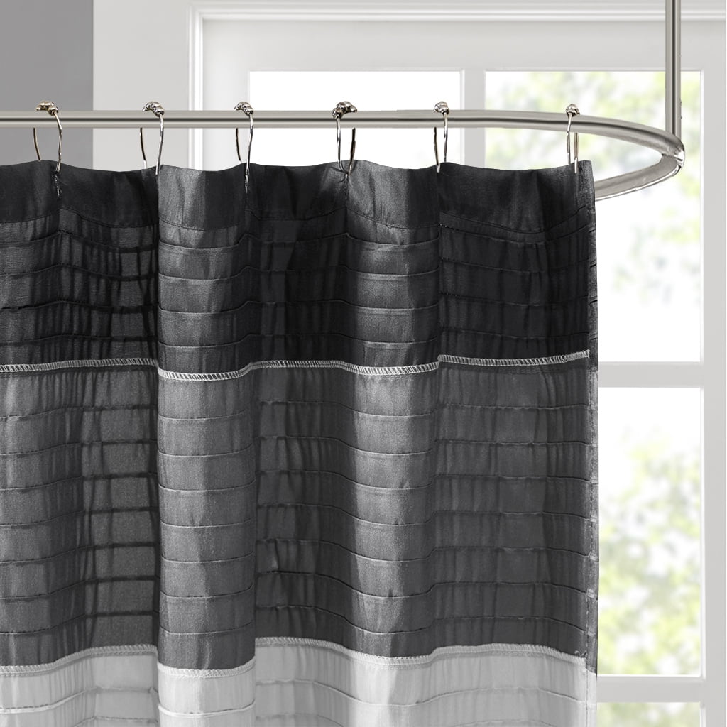 Euroco Faux Silk Shower Curtain