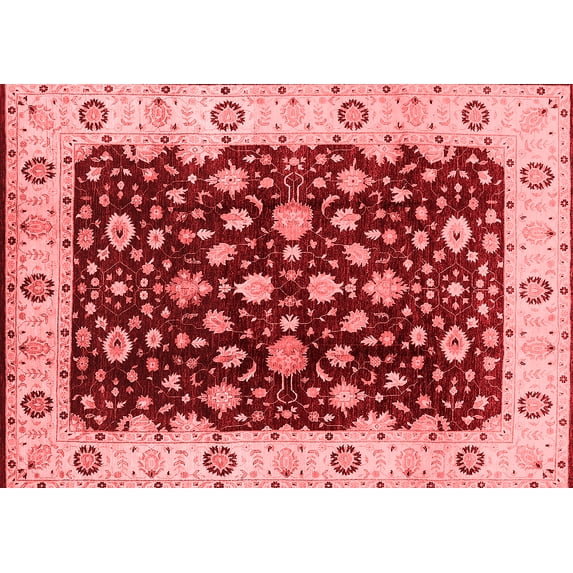 Ahgly Company Indoor Rectangle Oriental Red Industrial Area Rugs, 3' x 5'