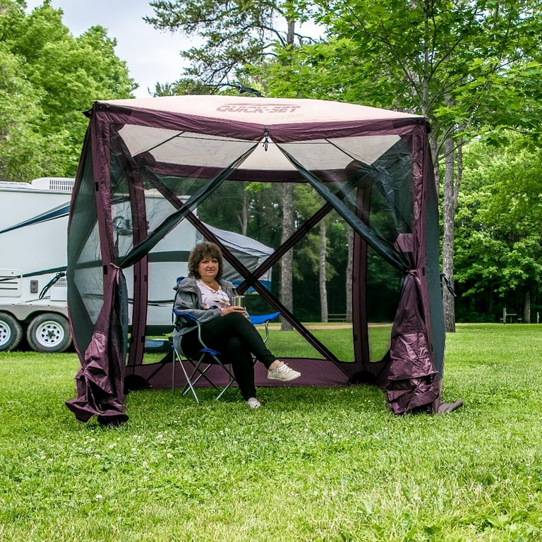 CLAM Quick-Set Traveler 6x6 Foot Portable 4 Sided Canopy Shelter