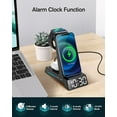 ANJANK Wireless Charging Station 4 in 1 Charger, Alarm Clock, Desk