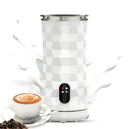 Mousseur à Lait Électrique, 8 en 1 Vapeur de Lait, 13.53oz/400ml Mousseur Automatique Chaud et Froid pour Café, Latte, Cappuccino, Macchiato, Chocolat Chaud, Lave-Vaisselle Sûr (Noir