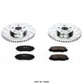 thumbnail image 1 of Power Stop Brake Kit K4669 1-Click Brake Kit; Carbon Fiber Ceramic Brake Pads; 10.83 Inch Silver Zinc Plated Cross-Drilled And Slotted Rotor; With Rotor/Brake Pad/Hardware, 1 of 2