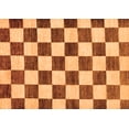 thumbnail image 1 of Ahgly Company Indoor Rectangle Checkered Orange Modern Area Rugs, 7' x 10', 1 of 4