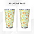 thumbnail image 3 of Salouo Tree Palms Lemon Print 20oz Tumbler with Lid,Stainless Steel Vacuum Insulated Tumbler Durable Insulated Coffee Mug Thermal Cup with Splash Proof Sliding Lid-Straw Three-piece Set, 3 of 8