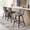 Gray, variant on CRERIYO 360° Swivel Counter Height Bar Stools Set of 2, 26" Faux Leather Seats with Triangle Stitching and Metal Legs for Kitchen Island, White