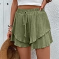 thumbnail image 5 of Afdoent Shorts For Women Summer Shorts Elastic Waist Shorts Casual Wide Legs Shorts With Pockets 2026 Beach Vacation Shorts, 5 of 9