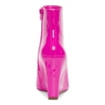 thumbnail image 3 of INC Womens Pink Comfort Hidden Heel Azah Pointed Toe Wedge Zip-Up Dress Booties 7 M, 3 of 4