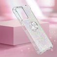 thumbnail image 4 of Funda para Xiaomi Redmi Note 12 5G con Brillo Líquido Flotante, Purpurina, Parachoques y Anillo Giratorio Soporte, 4 of 5