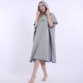 thumbnail image 5 of Niyofa Beach Towel Poncho Changing Robe Surf Beach Poncho Lightweight Surf Beach Wetsuit Quick Dry Microfibres Toweling Surf Poncho Changing Robe for Surfing Beach Swimming Outdoor Sports Water Park, 5 of 9