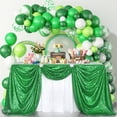 thumbnail image 2 of Mantel B-COOL verde con lentejuelas navideñas, 228 x 335 cm, rectangular, 2 of 7