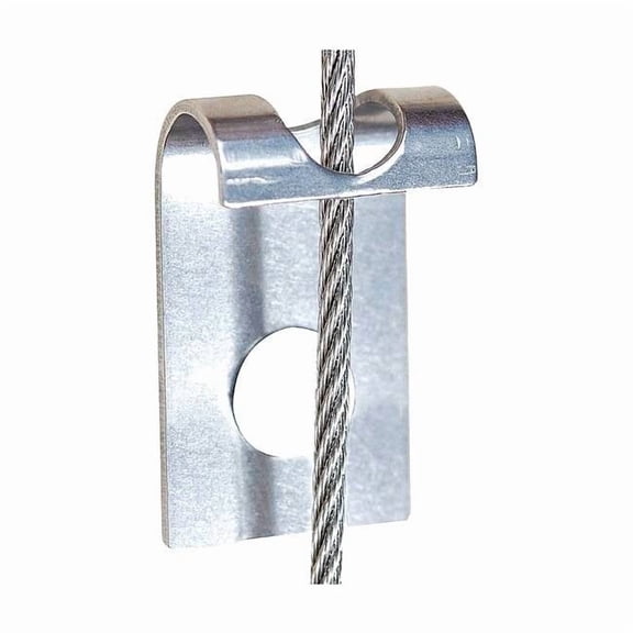 Bird Barrier Netting Bracket,1" L,Silver,PK100 ni-cb10