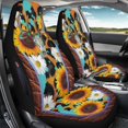 thumbnail image 3 of CHAQLIN Skull Sunflower Universal Seat Covers for Cars Polyester Easy Install Protection Car Seat Covers for Auto, 3 of 7