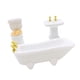 thumbnail image 3 of Juego de baño, bañera y muebles de baño en miniatura para casa de muñecas a escala 1/12 (3 piezas), 3 of 5
