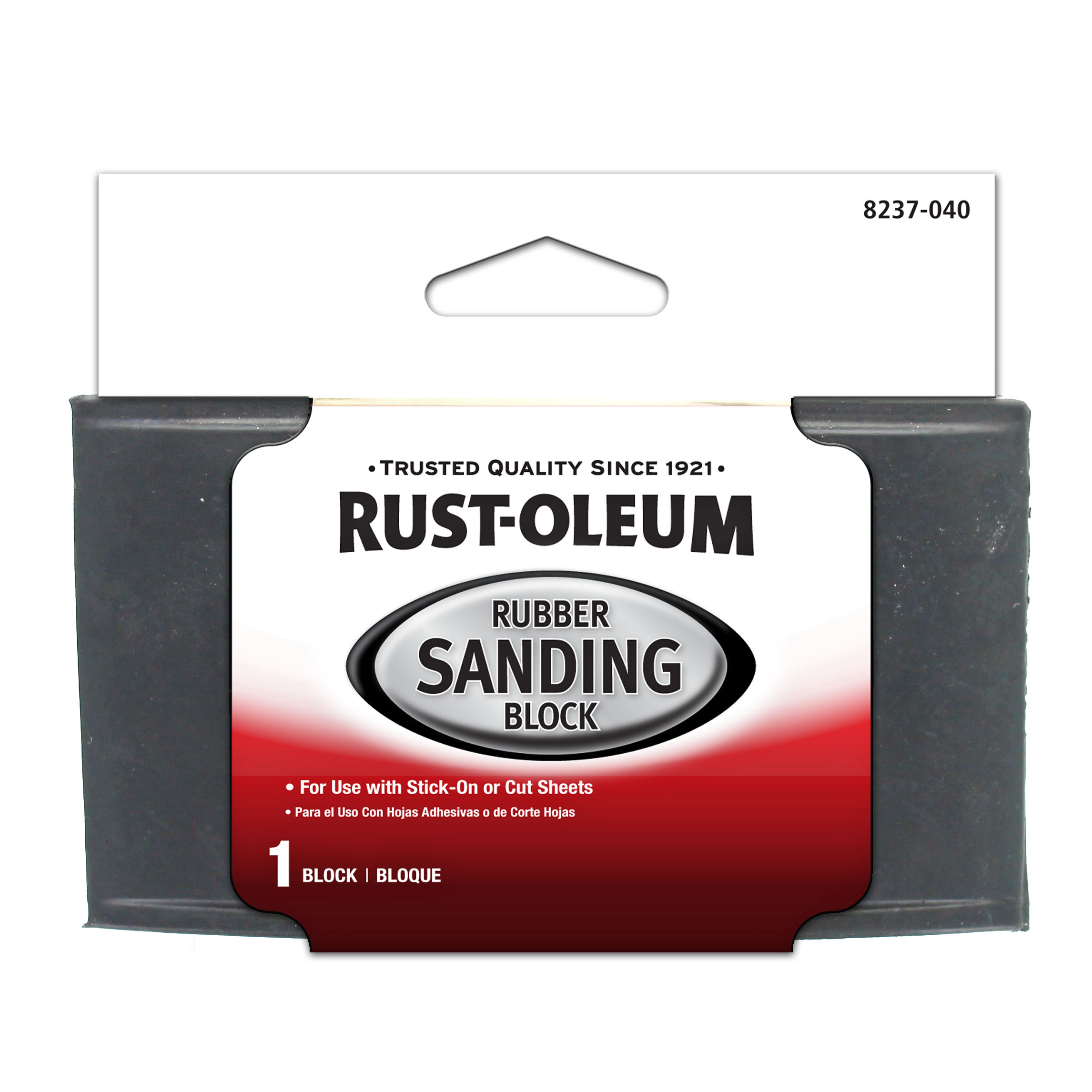 Rust-Oleum Black Rubber Sanding Block 1-Pack, 8237-040