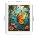 thumbnail image 2 of Paint by Numbers Kit for Adults, Colorful Butterflies Roses Stained Glass Paint by Numbers, Easy Paint by Numbers Kit for Adults Beginner, DIY Adult Paint by Number Kits on Canvas, 12x16in Home Decor, 2 of 7