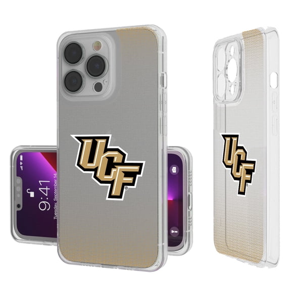 UCF Knights Linen Logo iPhone Clear Case