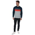 thumbnail image 3 of Men's Ben Sherman Sports Logo Crew Sweatshirt in Blue, 3 of 5