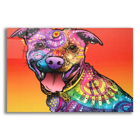 Epic Art 'All Smiles' by Dean Russo, Acrylic Glass Wall Art, 24"x16"
