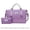 Dark Purple, variant on UNIXINU 2pc Set Large Capacity Travel Duffle Bag + Cosmetic Pouch, Gym Handbag with Shoe Compartment for Gym Weekender Overnight Travel Beach Holiday
