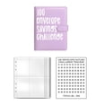 thumbnail image 1 of Carpeta de 100 sobres de ahorro Carpeta de sobres de ahorro para grandes presupuestos Violeta, 1 of 9
