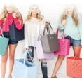 thumbnail image 2 of Waterproof Unisex Fashion EVA Beach Tote - DIY Mesh Design, Large Capacity (38x32x13cm), Pink Medium Size (650g) - Anti-Deformed Casual Shoulder Bag for Travel & Daily Use, 2 of 6