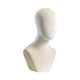 thumbnail image 2 of Cabeza de maniquí de busto de terciopelo estable (17,72 pulgadas de alto) de escritorio de terciopelo Beige, 2 of 9