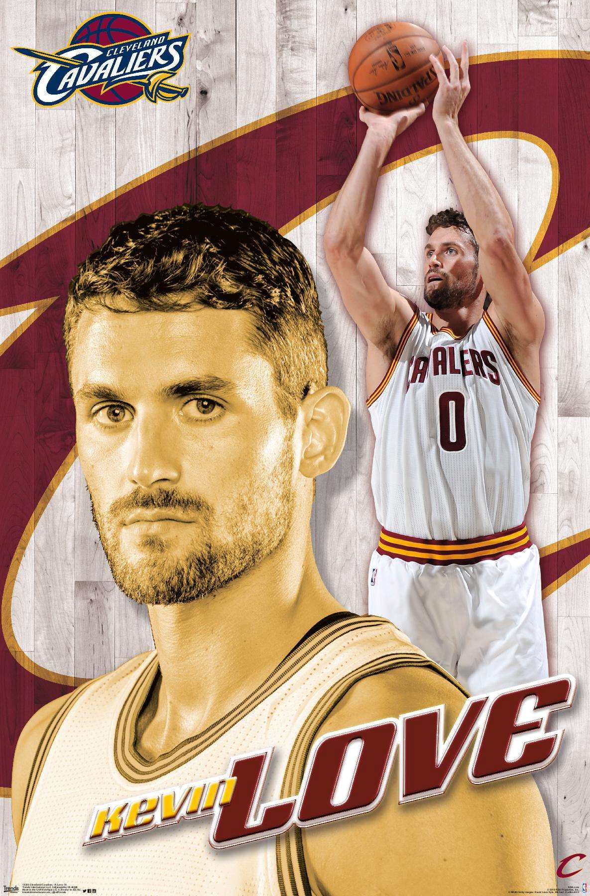 NBA Cleveland Cavaliers Kevin Love 16 Poster