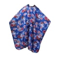 thumbnail image 2 of EeaseCA 1pc XL Waterproof Haircut Cape Printing Flower Pattern Elastic Hair Stylist Apron for Barber Hair Cutting (Pattern 2), 2 of 7
