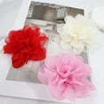 thumbnail image 4 of 100mm Flower Brooches for Women Extra Large Rose Satin Fabric Lapel Pin Dainty Satin Fabric Brooch Big Camellia Flowers for Wedding Party Dance Clothes Accessories Jewelry for Banquet Ceremony, 4 of 12
