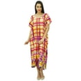 thumbnail image 3 of Bimba Womens Rayon Kaftan Long Maxi Caftan Designer Nightwear Dress Coverup, 3 of 8