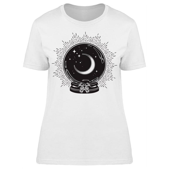 Moon Magic Crystal Ball  T-Shirt Women -Image by Shutterstock, Female Medium