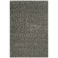thumbnail image 3 of SAFAVIEH Charlotte Solid Plush Shag Area Rug, Grey, 4' x 6', 3 of 4