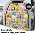thumbnail image 5 of Fuzoiu Tropical Pineapples Print 2 Pack Kick Mat Back Seat Protector With 3 Storage Pockets, Universal Car Seat Back Organizer For Kids Pets, Waterproof Backseat Protector For Most Car, 5 of 8