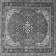 thumbnail image 1 of Ahgly Company Indoor Square Medallion Gray Traditional Area Rugs, 6' Square, 1 of 1