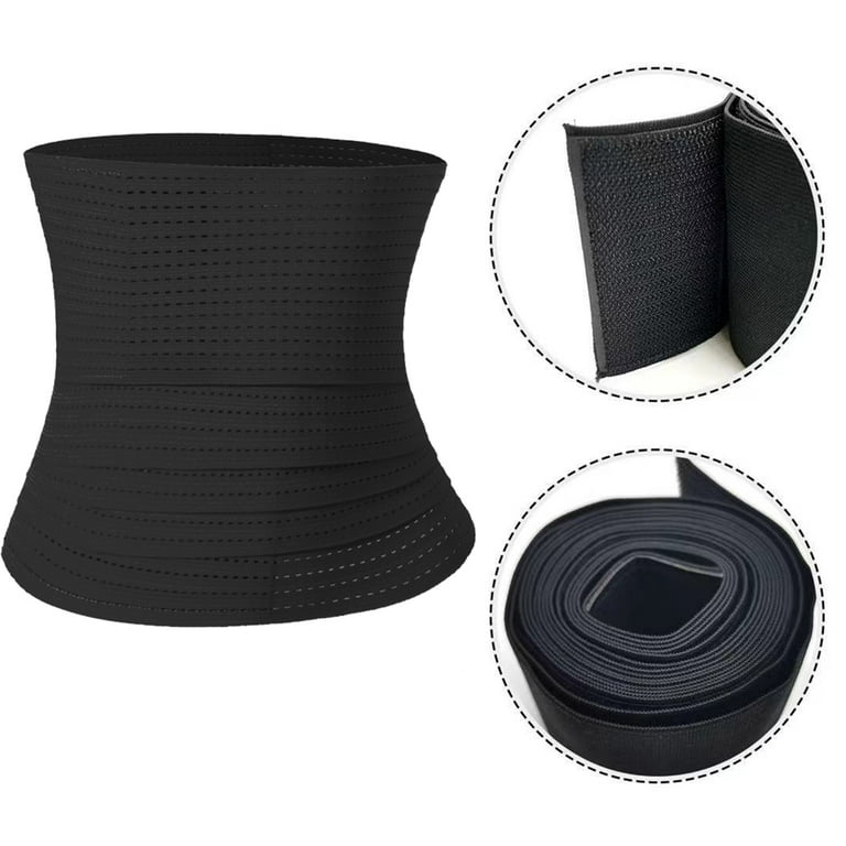  ZKHD No Waist Allowed Wrap,You Like Sweet Sweat Waist Trimmer  for Women,Invisible Wrap Waist Trainer Tape Lower Back Pain  Relief,Black-110inch : Everything Else