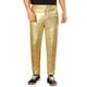 thumbnail image 1 of Pantalones Brillantes INSPIRE CHIC para Hombre, Pantalones de Lentejuelas Rectos para Noche de Discoteca de los 70, Talla 32 Dorados, 1 of 6