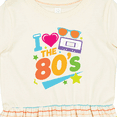 thumbnail image 4 of Inktastic I Love the 80s Retro Style Girls Toddler Dress, 4 of 5
