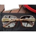thumbnail image 3 of Polarized Women Square Sunglasses Sparkling Composite Shiny Frame, 3 of 6