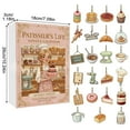 thumbnail image 3 of Patissier's Life Christmas Advent Calendars, 2D Acrylic Hanging Christmas Decorations Blind Boxes, Patissier's Life Christmas Tree Ornaments Countdown Clocks, Christmas Gifts for Cooking Lovers, 3 of 8