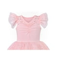 thumbnail image 4 of Girls Dress Pink Glitter Wedding Hi-low Pearl Layered Tulle Tutu Dancing 3 Years, 4 of 7