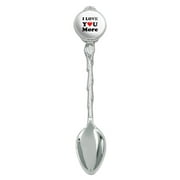 I Love You More with Heart Novelty Collectible Demitasse Tea Coffee Spoon