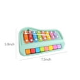 thumbnail image 3 of zanvin 2 In 1 Baby Piano Toy For Toddlers 1-3 Years Old, 8 Multicolored Key Keyboard Xylophone Piano, Preschool Educational Musical Learning Instruments Toy gifts, 3 of 6