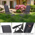 thumbnail image 3 of Patiojoy 4 PCS Outdoor Wicker Chaise Lounge Patio Lounge Chair Ottoman Set Camp Chairs w/7-Gear Adjustable Backrest Gray, 3 of 7