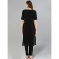 thumbnail image 3 of Idalia Black Straight Kurta With Pants, 3 of 5